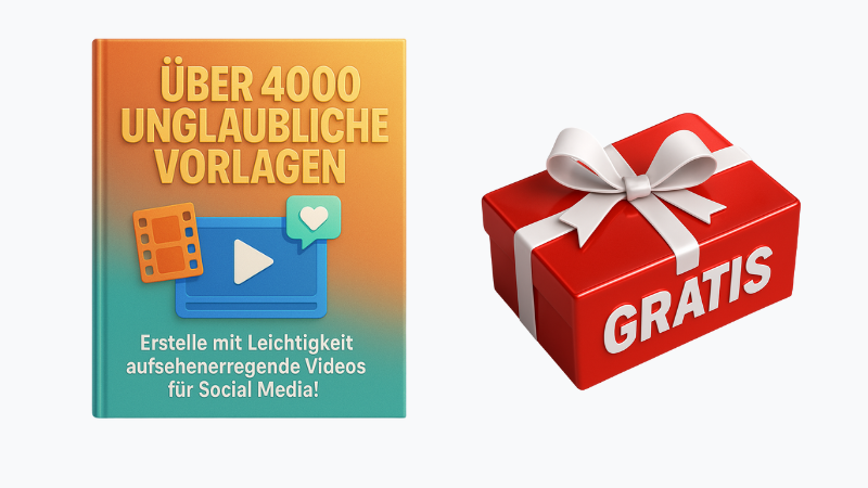 Über 4000 Unglaubliche Vorlagen: Erstelle mit Leichtigkeit aufsehenerregende Videos für Social Media!