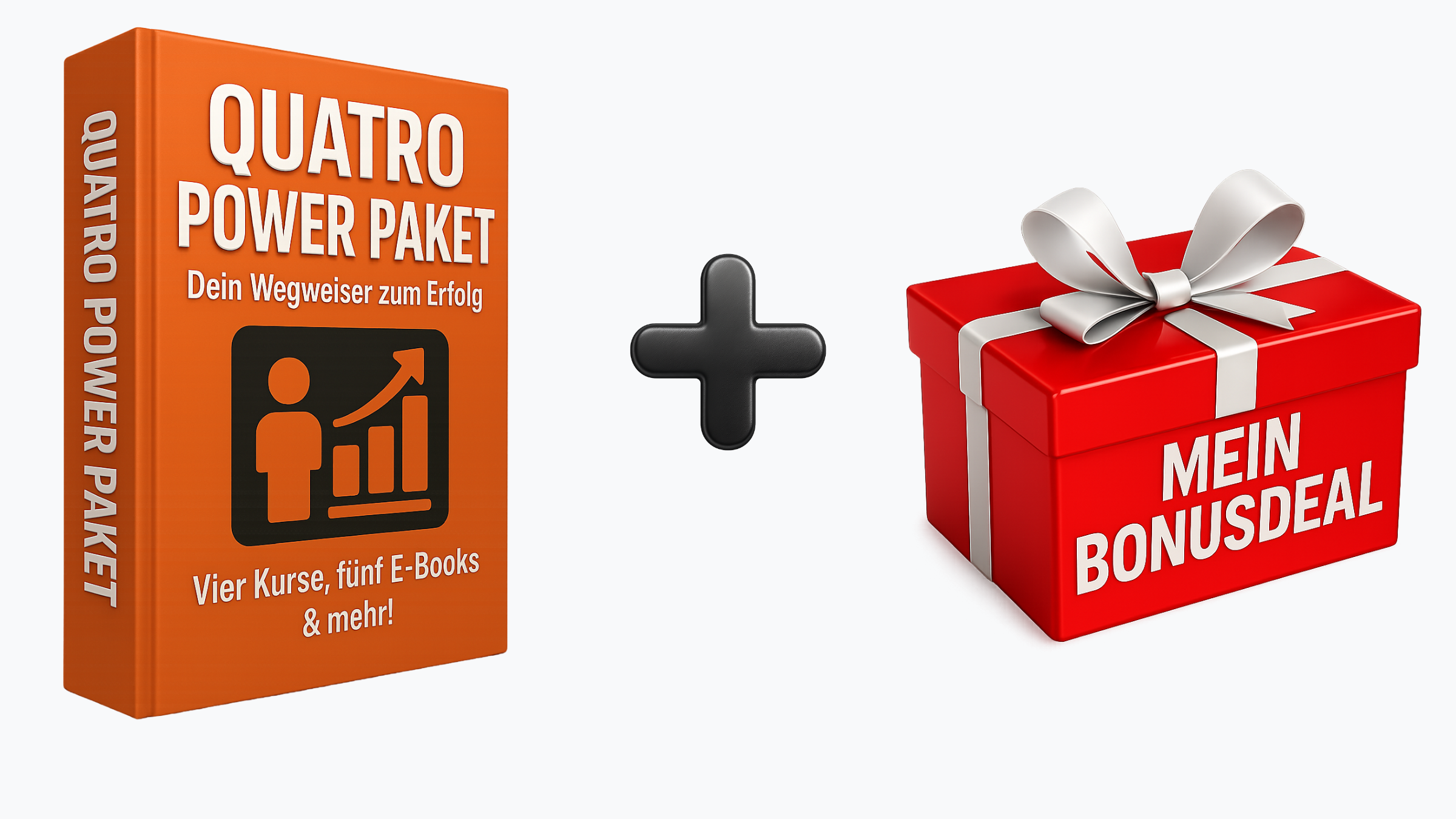Quatro Power Paket – inklusive exklusivem Bonus: Zwei E-Books ("10x10 Produktideen für digitales Marketing" & "Captions – Vorlagen für starke Posts") mit vollen PLR/MMR-Rechten!
